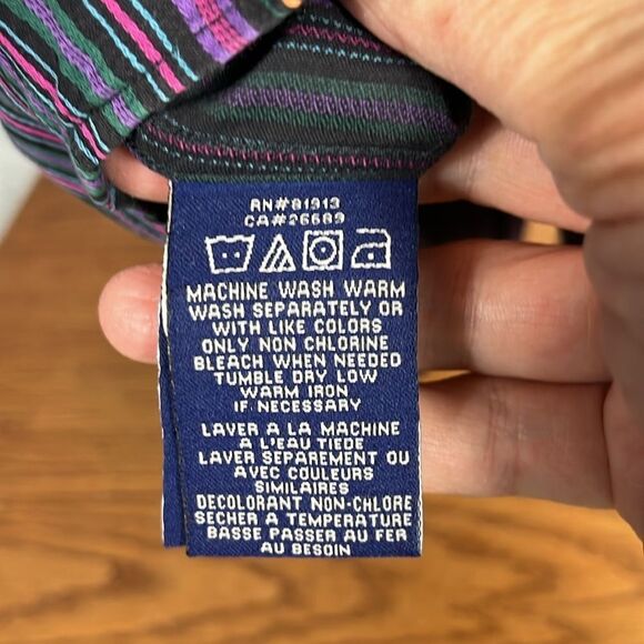 Robert Graham striped vibrant casual button down size XL - Picture 10 of 10